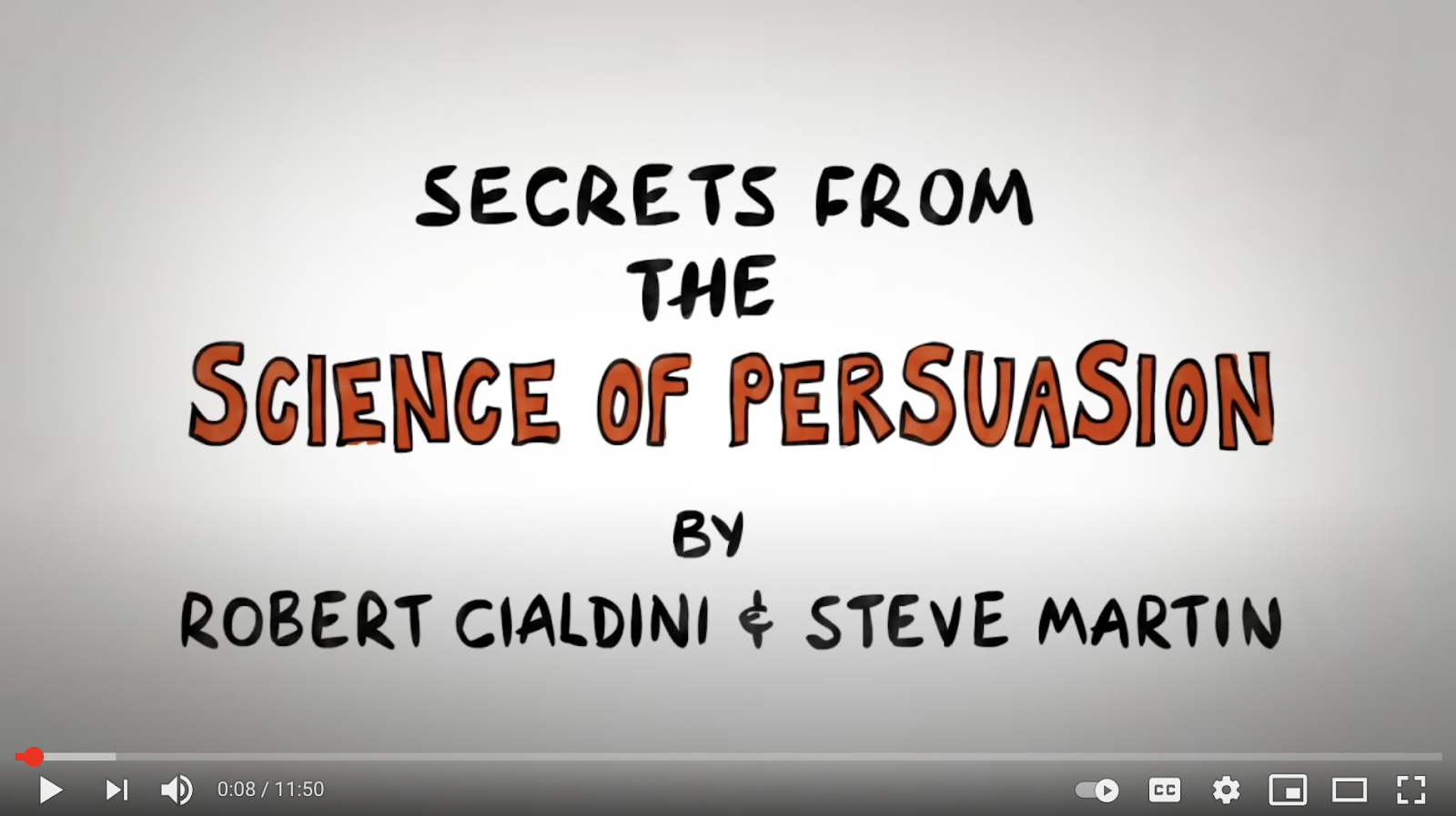 Secrets from the Science of Persuasion YouTube video