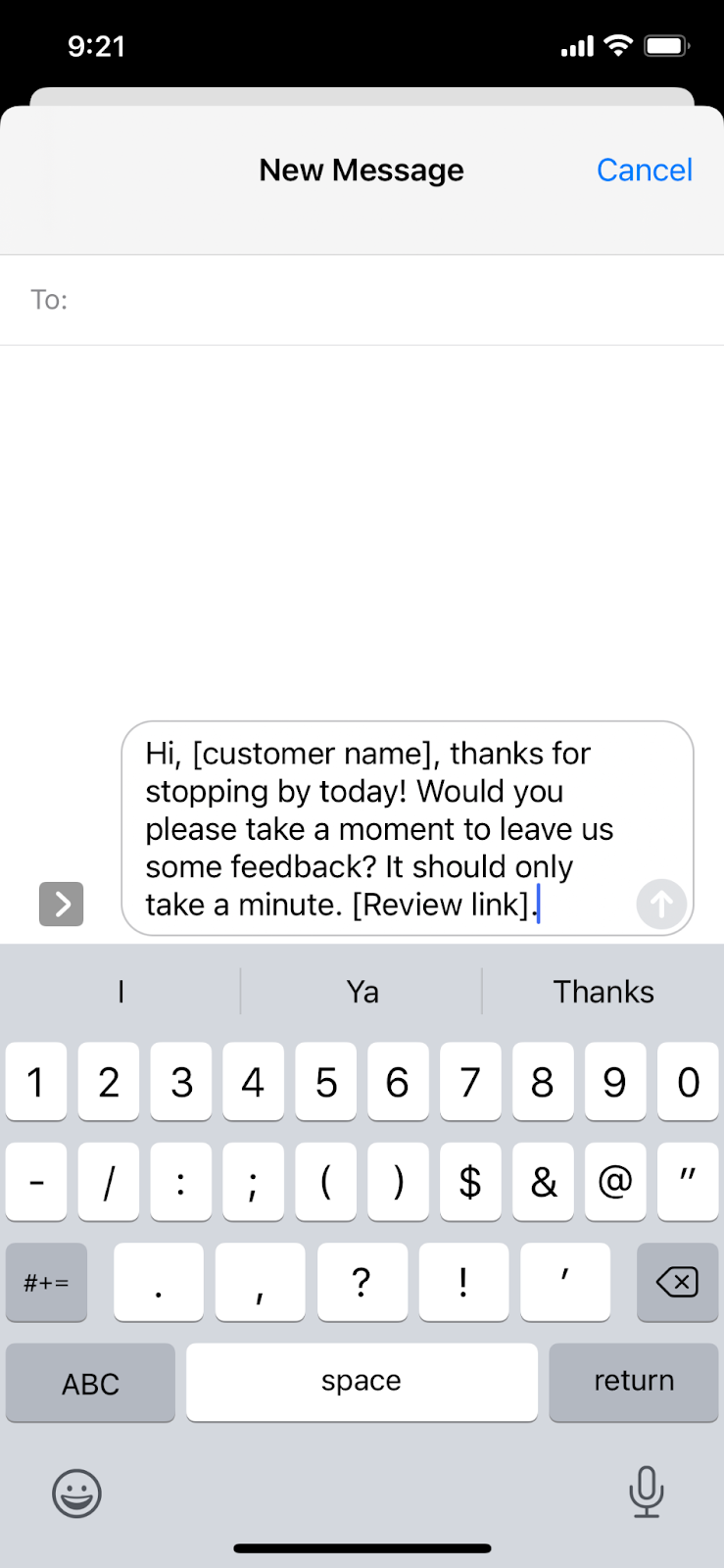 SMS client outreach