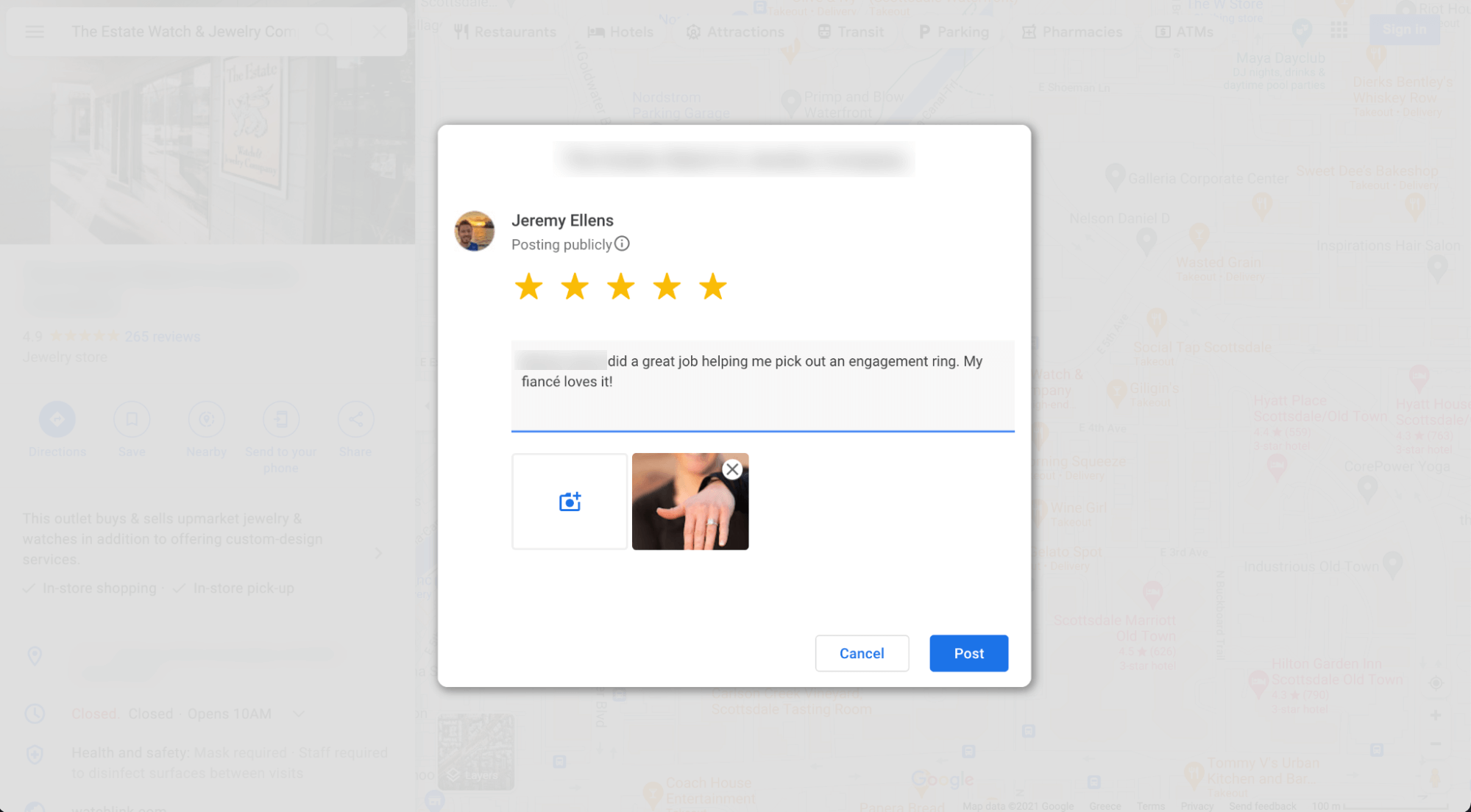 How to Get Google Reviews in 6 Steps to Grow Your Local Business - client rating