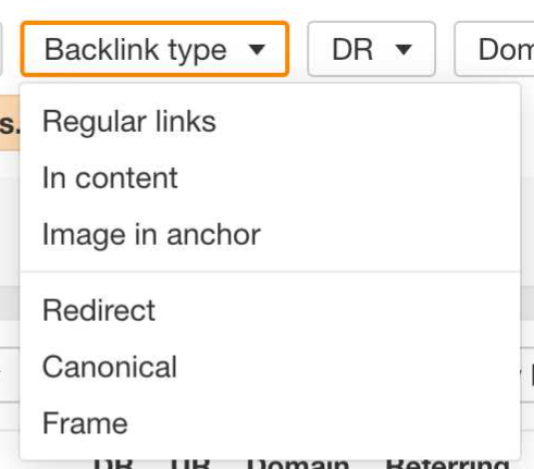 Finding SEO competitor backlinks on the domain level